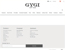 Tablet Screenshot of gygi.com